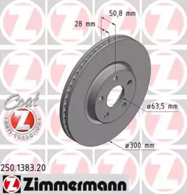 Тормозной диск (ZIMMERMANN: 250.1383.20)