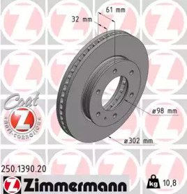 Тормозной диск (ZIMMERMANN: 250.1390.20)