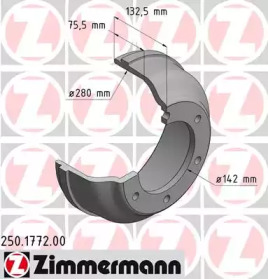 Тормозный барабан (ZIMMERMANN: 250.1772.00)