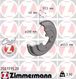 Тормозный барабан (ZIMMERMANN: 250.1775.20)