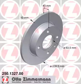 Тормозной диск (ZIMMERMANN: 250.1327.00)