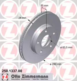 Тормозной диск (ZIMMERMANN: 250.1337.00)