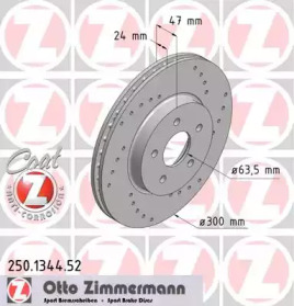 Тормозной диск (ZIMMERMANN: 250.1344.52)