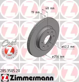 Тормозной диск (ZIMMERMANN: 285.3505.20)