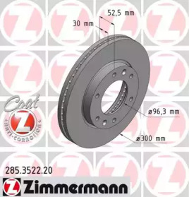 Тормозной диск (ZIMMERMANN: 285.3522.20)