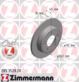 Тормозной диск (ZIMMERMANN: 285.3528.20)