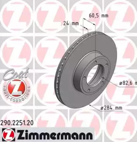 Тормозной диск (ZIMMERMANN: 290.2251.20)