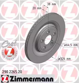 Тормозной диск (ZIMMERMANN: 290.2265.20)