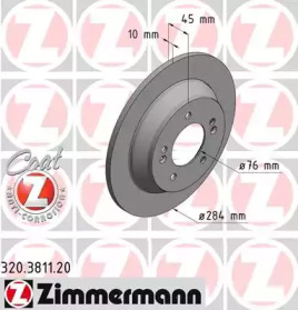 Тормозной диск (ZIMMERMANN: 320.3811.20)