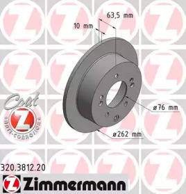 Тормозной диск (ZIMMERMANN: 320.3812.20)