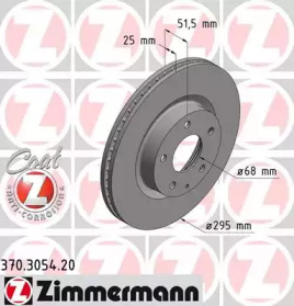 Тормозной диск (ZIMMERMANN: 370.3054.20)