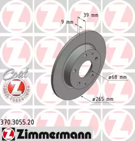 Тормозной диск (ZIMMERMANN: 370.3055.20)