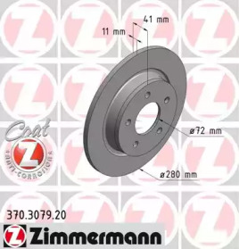 Тормозной диск (ZIMMERMANN: 370.3079.20)