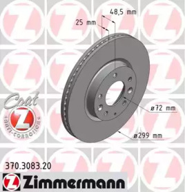 Тормозной диск (ZIMMERMANN: 370.3083.20)