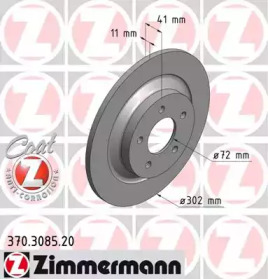 Тормозной диск (ZIMMERMANN: 370.3085.20)