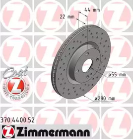 Тормозной диск (ZIMMERMANN: 370.4400.52)