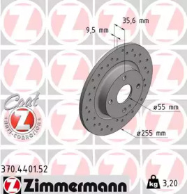 Тормозной диск (ZIMMERMANN: 370.4401.52)