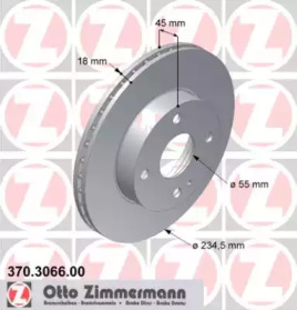 Тормозной диск (ZIMMERMANN: 370.3066.00)