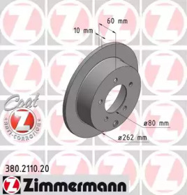 Тормозной диск (ZIMMERMANN: 380.2110.20)