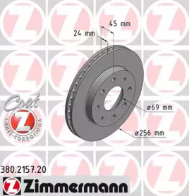 Тормозной диск (ZIMMERMANN: 380.2157.20)