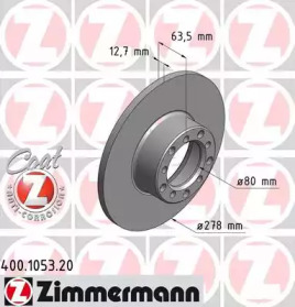 Тормозной диск (ZIMMERMANN: 400.1053.20)