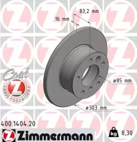 Тормозной диск (ZIMMERMANN: 400.1404.20)