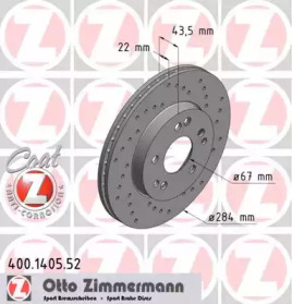 Тормозной диск (ZIMMERMANN: 400.1405.52)