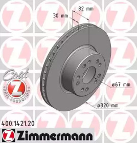 Тормозной диск (ZIMMERMANN: 400.1421.20)