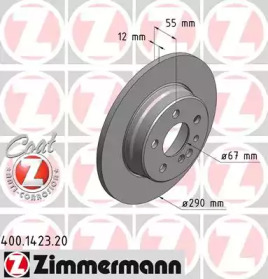 Тормозной диск (ZIMMERMANN: 400.1423.20)