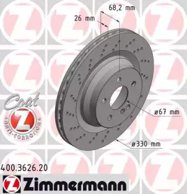 Тормозной диск (ZIMMERMANN: 400.3626.20)