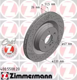 Тормозной диск (ZIMMERMANN: 400.5508.20)