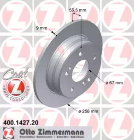 Тормозной диск (ZIMMERMANN: 400.1427.20)