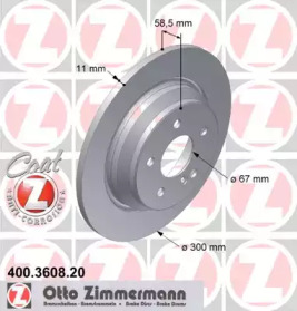 Тормозной диск (ZIMMERMANN: 400.3608.20)