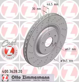 Тормозной диск (ZIMMERMANN: 400.3628.20)