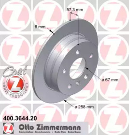 Тормозной диск (ZIMMERMANN: 400.3644.20)