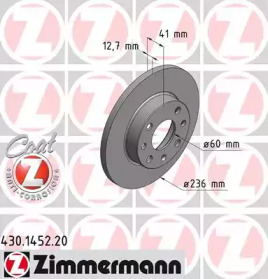 Тормозной диск (ZIMMERMANN: 430.1452.20)