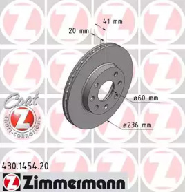 Тормозной диск (ZIMMERMANN: 430.1454.20)