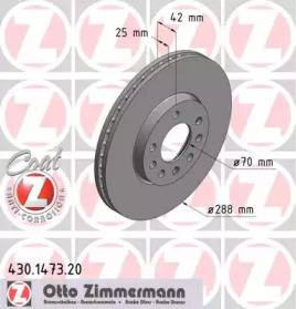 Тормозной диск (ZIMMERMANN: 430.1473.20)