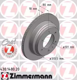 Тормозной диск (ZIMMERMANN: 430.1480.20)