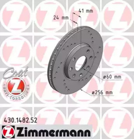 Тормозной диск (ZIMMERMANN: 430.1482.52)