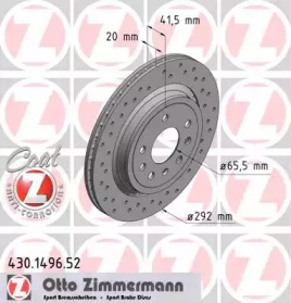 Тормозной диск (ZIMMERMANN: 430.1496.52)