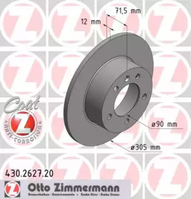 Тормозной диск (ZIMMERMANN: 430.2627.20)