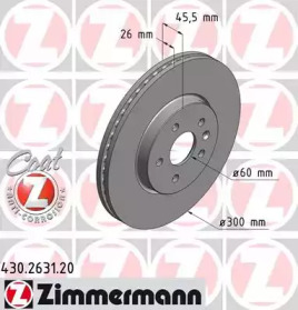 Тормозной диск (ZIMMERMANN: 430.2631.20)