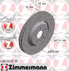 Тормозной диск (ZIMMERMANN: 430.2632.70)