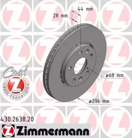 Тормозной диск (ZIMMERMANN: 430.2638.20)