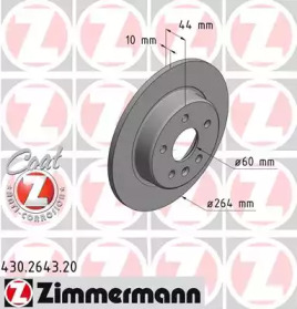 Тормозной диск (ZIMMERMANN: 430.2643.20)