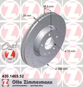 Тормозной диск (ZIMMERMANN: 430.1465.52)