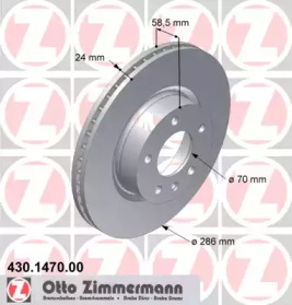 Тормозной диск (ZIMMERMANN: 430.1470.00)