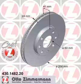 Тормозной диск (ZIMMERMANN: 430.1482.20)