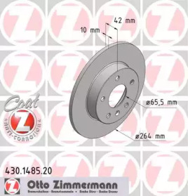 Тормозной диск (ZIMMERMANN: 430.1485.20)